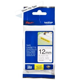   Brother TZE-S231 laminált P-touch szalag (12mm) Black on White - 8m