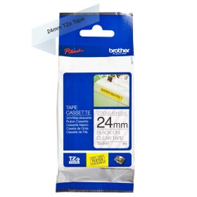   Brother TZE-S151 laminált P-touch szalag (24mm) Black on Clear - 8m