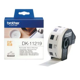   Brother DK-11219 elővágott öntapadós címke 400db/tekercs 12mm White