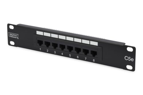 Digitus 8-port Patch Panel 1U Black