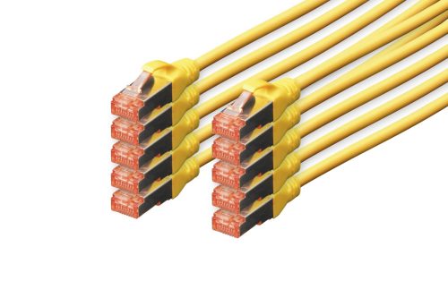 Digitus CAT6 S-FTP Patch Cable 0,5m Yellow (10db)