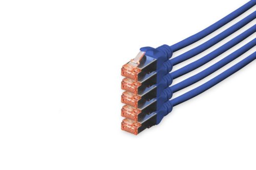 Digitus CAT6 S-FTP Patch Cable 10m Blue (5db)