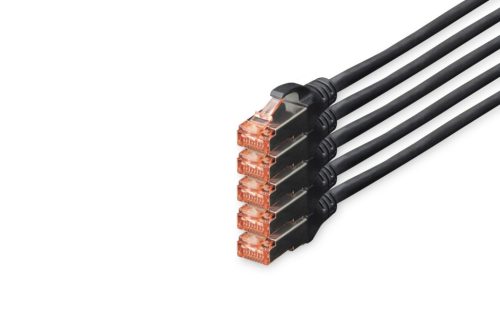 Digitus CAT6 S-FTP Patch Cable 10m Black (5db)