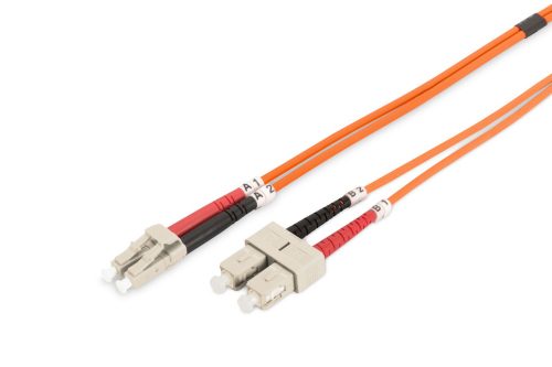 Digitus DK-2532-02 száloptikás kábel 2 M LC SC I-VH OM2 Orange