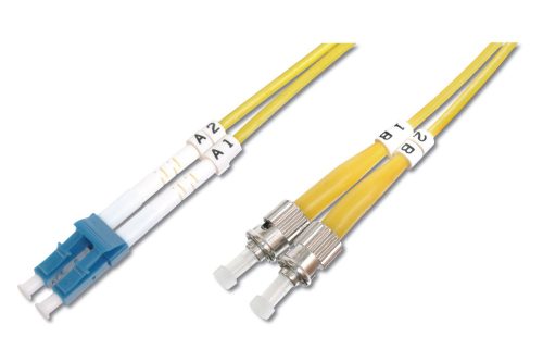Digitus DK-2931-01 száloptikás kábel 1 M LC ST I-VH OS2 Yellow