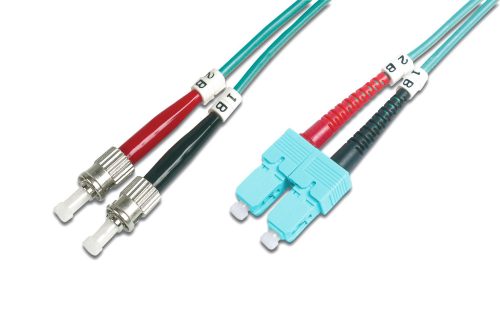 Digitus DK-2512-02/3 száloptikás kábel 2 M ST SC I-VH OM3 Blue