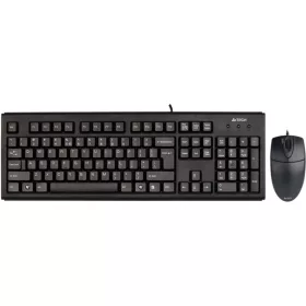  A4-Tech KM-72620D vezetékes billentyűzet + egér USB Black US