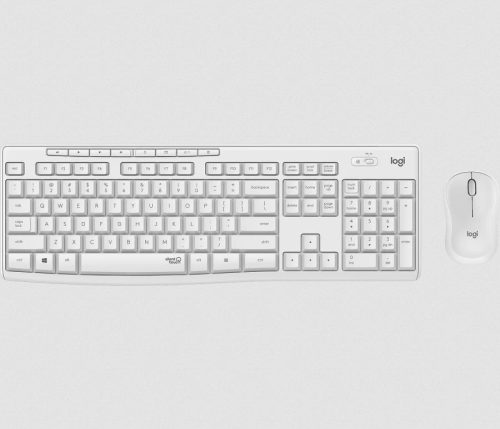 Logitech MK295 Silent wireless keyboard +mouse White HU