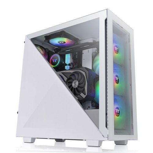 Thermaltake Divider 300 TG Snow ARGB Tempered Glass White