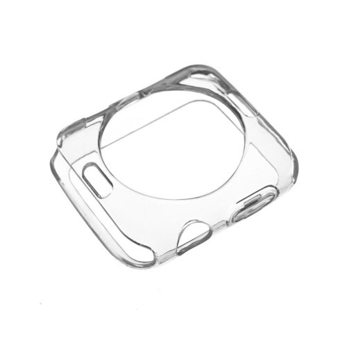 FIXED TPU gél tok Apple Watch 44mm-es okosórához, átlátszó