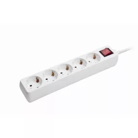 Gembird Power Cube surge protector 5 sockets 1,8m White