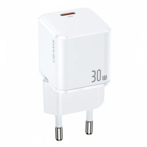 Usams T45 30W Super Si Mini PD Fast Charger White