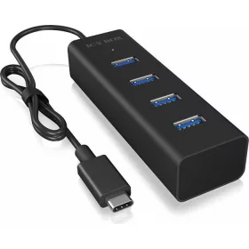   Raidsonic IcyBox IB-HUB1409-C3 4-port Hub with USB Type-C Interface Black