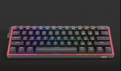 Redragon Fizz Pro black, wired&2.4G&BT Mechanical Keyboard, RGB, red switch Black HU