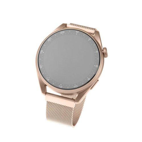 FIXED Mesh szíj Smatwatch 22mm széles, rose gold