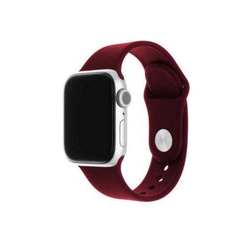 FIXED Szilikon szíj Apple Watch 38/40/41 mm, burgundy Piros