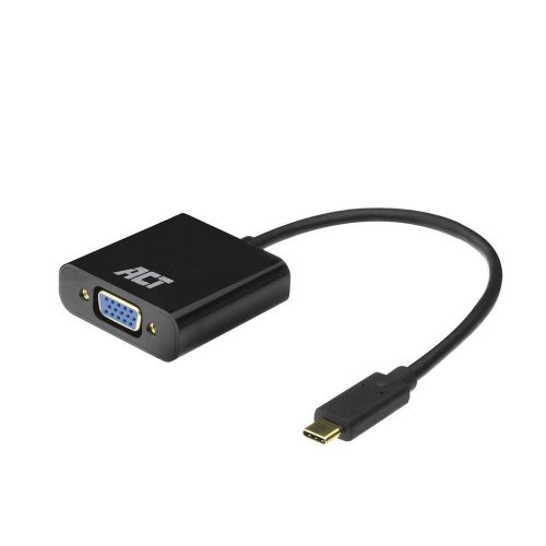 ACT AC7300 USB-C to VGA adapter Black