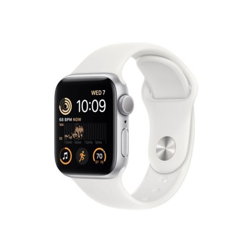 Apple Watch SE2 GPS 40mm Silver Aluminium Case with White Sport Band