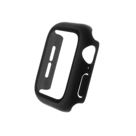   FIXED Pure+ edzett üveglap ház az Apple Watch 7 45mm-es okosóra szériájához, fekete