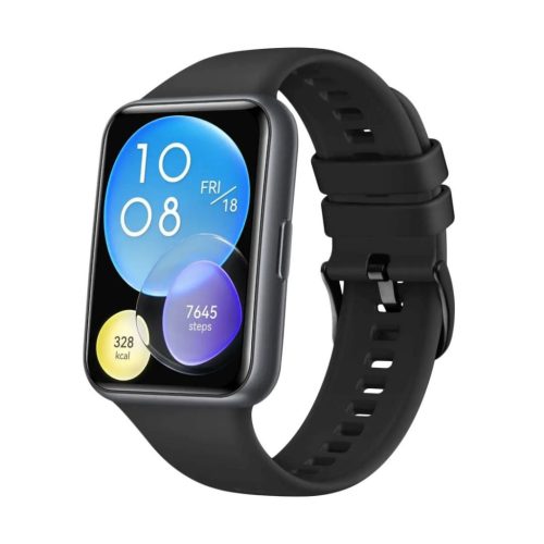 FIXED Silicone Strap for Huawei Watch FIT2, black