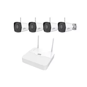   Uniview gyári 2MP-es 4 kamerás WiFi-s csomag (1db NVR és 4db WiFi-s csőkamera 4mm fix objektívvel, mikrofonnal)