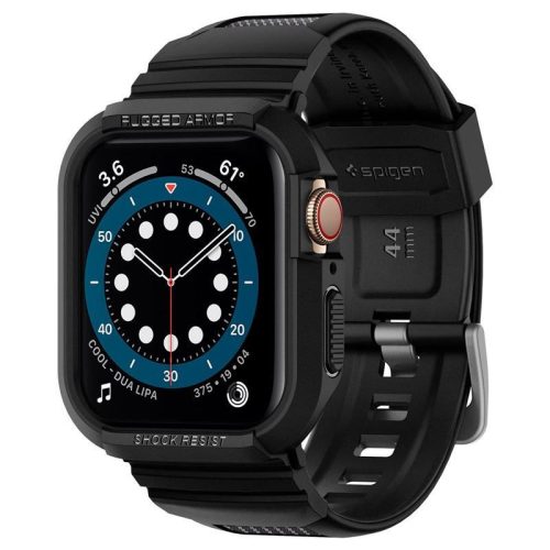 Spigen Rugged Armor Pro, black - Apple Watch 8/7 (45mm)/SE 2022/6/SE/5/4 (44mm)