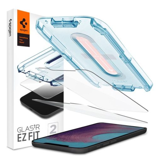 Spigen Glas tR EZ Fit, 2 Pack - iPhone 12 Pro Max