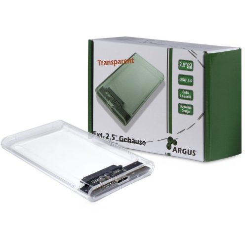 Inter-Tech Argus GD-25000 2,5" USB3.0 HDD/SSD case Transparent