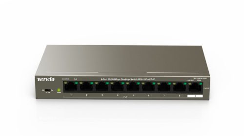 Tenda TEF1109P-8-102W  9-Port Fast Unmanaged Switch With 8-Port PoE