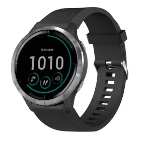   FIXED Szilikon szíj Garmin QuickFit okosórához 20mm, fekete