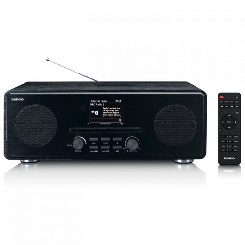 Lenco DIR-260BK Internet/DAB+, FM Radio With CD-PLAYER and Bluetooth Black