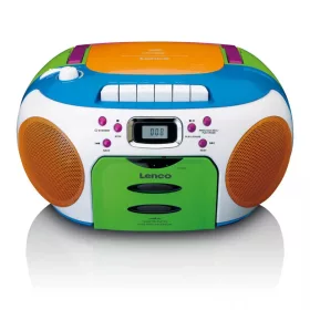   Lenco SCD-971 Portable FM radio CD/Cassette player Multi colour