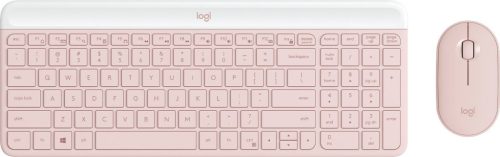 Logitech MK470 Slim Wireless Keyboard and Mouse Combo Rose US