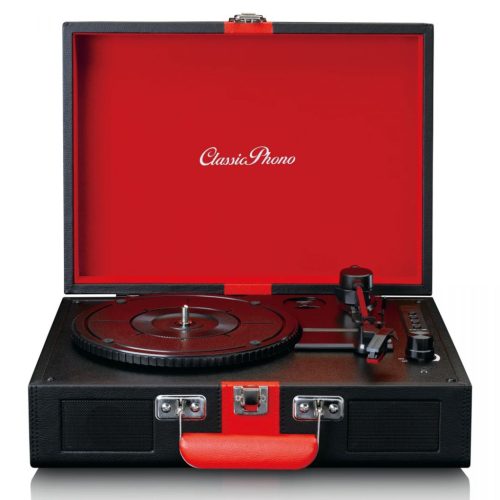 Lenco TT-110 Turntable with Bluetooth reception and built in speakers Black/Red