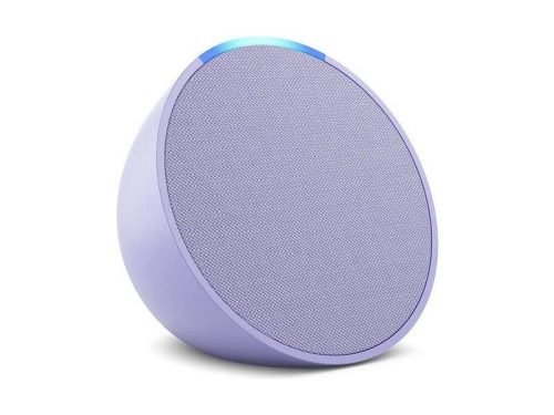 Amazon Echo Pop Full sound compact Bluetooth smart speaker with Alexa Lavender Bloom