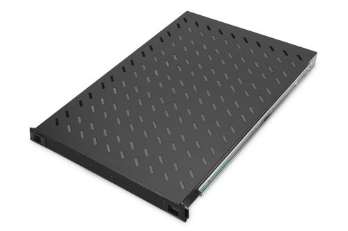 Digitus 1U extendible shelf for 1000mm depth racks 44x483x720mm up to 65 kg Black (RAL 9005)