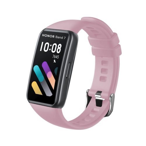 FIXED szilikon szíj Honor Band 6/7 okosórához, pink