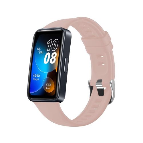 FIXED szilikon szíj Huawei Band 8 okosórához, pink