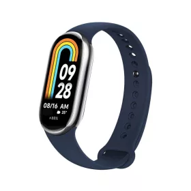 FIXED szilikon szíj Xiaomi Mi Band 8 okosórához, kék