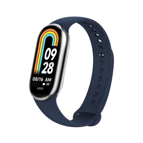 FIXED szilikon szíj Xiaomi Mi Band 8 okosórához, kék