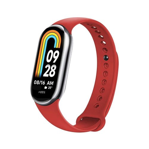 FIXED szilikon szíj Xiaomi Mi Band 8 okosórához, piros