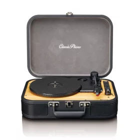   Lenco TT-116 Classic Phono Retro Bluetooth Turntable with Build-in Speakers Black
