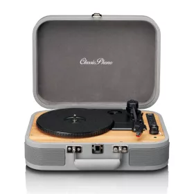   Lenco TT-116 Classic Phono Retro Bluetooth Turntable with Build-in Speakers Grey