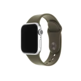   FIXED szilikon szíj készlet Apple Watch 42/44/45 mm, olivazöld