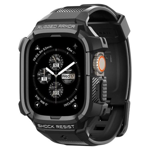 Spigen Rugged Armor Pro, black - Apple Watch Ultra 2/Ultra 49mm