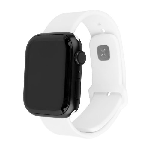 FIXED Sporty szilikon szíj az Apple Watch Ultra 49mm-es okosórákhoz , fehér