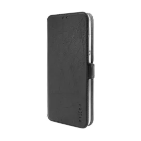   FIXED Topic oldalra nyíló műbőr telefontok  Huawei Nova 11 SE/12 SE készülékekhez, fekete, FIXTOP-1374-BK