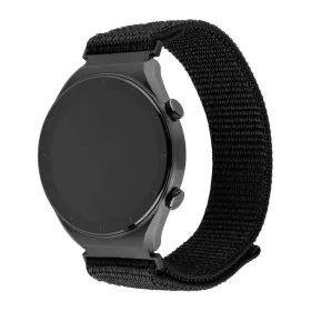   FIXED nylon sportos óraszíj gyorskioldással 20mm-es okosórához,  fekete FIXNST2-20-BK