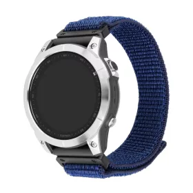   FIXED nylon sportos óraszíj Garmin QuickFit 22mm-es okosórához, sötétkék FIXNST2-QF22mm-DBL