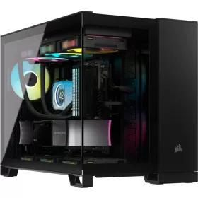   Corsair iCUE LINK 2500X RGB Micro ATX Dual Chamber Tempered Glass Black